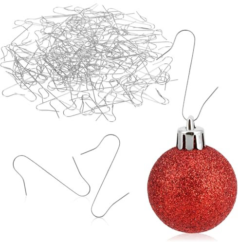 COM-FOUR® 150x Crochets pour décorations d'arbres de Noël - Crochets Doubles pour décorations d'arbres de Noël - Idéal pour Les pendentifs décoratifs