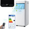 COSTWAY Mobile Klimaanlage für Räume bis zu 60-75 m³(20-25 m²), 9000 BTU, 2,6KW, Kühlen&Ventilieren&Entfeuchten, Air Conditioner mit Abluftschlauch, Fernbedienen Klimagerät