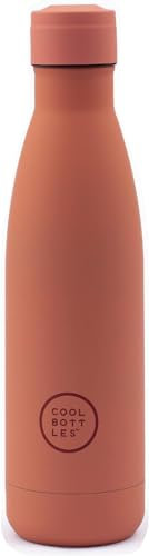 Cool Bottles - Trinkflasche aus Edelstahl - 750 ml - Pastel Coral - 30,5 x 8 cm -Thermische Kaltgetränke 36 Stunden und Heißgetränke 18 Stunden - Triple-Cool Technology - BPAFrei
