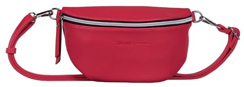 TOM TAILOR Denim Rosie Damen Gürteltasche Bauchtasche Klein Rot
