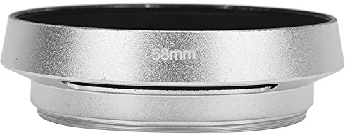 Lega di Alluminio Universale, Paraluce Argento 52 Mm Paraluce Argento 52 Mm Smusso Cavo Portatile per Fotocamera (58 mm)