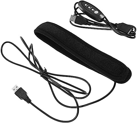 Calentador de Lentes USB DC 5v Neopreno 3 Temperaturas | Cable USB de 150cm, Evita Condensación y Congelación, Cámara y Telescopio, Negro
