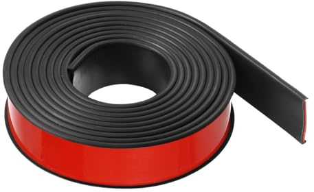 sourcing map Banda de borde en forma de U de 1-1/4 pulgadas x 9.8 pies (32 mm x 3000 mm) autoadhesivo TPE flexible protector de borde de chapa para reparación de muebles, armarios, mesas, color negro