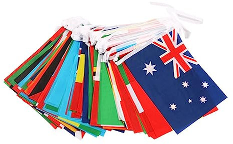 BESPORTBLE National String Flag Banner Mit Weltflaggen Bunte Hängedekoration Für Partys Bars Festivals Und Schulveranstaltungen Uv-beständig Und Langlebig Für Und Außenbereiche