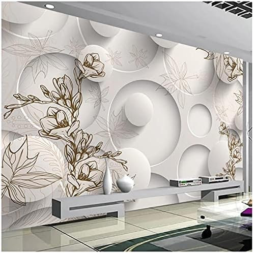 Mural Papel Pintado 3D Corona Bola Salón Sofá Tv Fondo Papel Pintado Arte Moderno Decoración Fotomural Dormitorio Sala De Estar Pared Pintado Papel Tapiz No Tejido-430cm×300cm