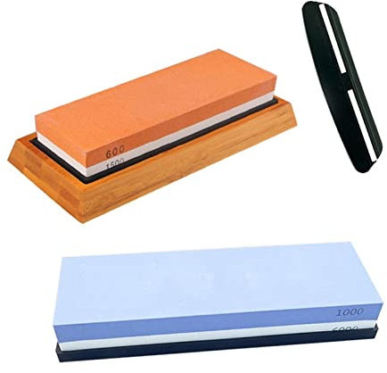 ISCBAFYX Affilacoltelli Professionale Pietra per affilare Pietre per affilare Pietra per affilare Pietra ad Acqua Cucina Grana 240 600 1000 3000 Doppia Faccia (Colore : Set 7, Dimensioni : As pics)