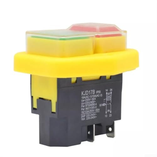 YH02-A Interrupteur à bouton poussoir magnétique étanche 220 V-240 V 16 A 4 broches