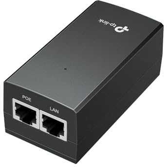 TP-Link TL-PI4818G Injecteur PoE Passif 48 V/18 W CC | Adaptateur PoE Gigabit | Plug & Play | Jusqu'à 100 mètres | Support Mural/de Bureau | Certifié UL