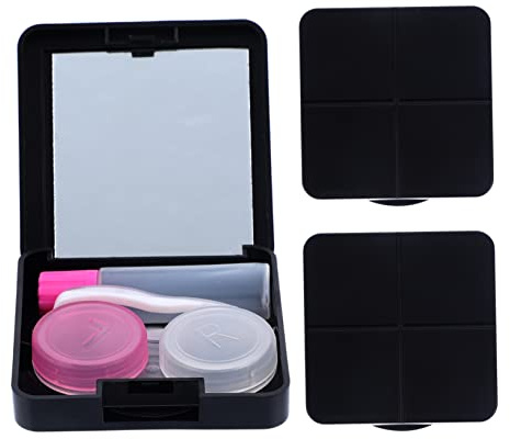 Ipetboom 3 Sets Contacts Lens Cases Travel Contacts Lens Boxes Mirror Eyes Halloween