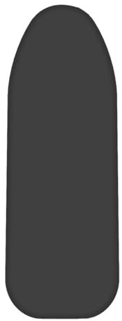 Copriasse da Stiro Minimalista Nero Fodera Copri Ferro da Stiro Riflettente al Calore per Stiratura Rapida Mollettone Copertura Copri Asse da Stiro Universale Montaggio Facile 110x33cm