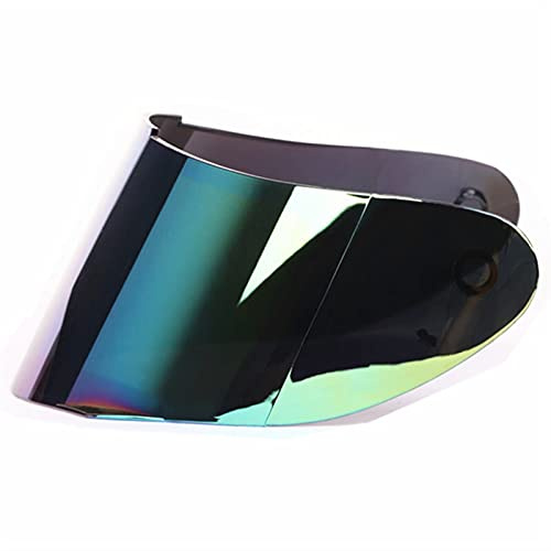 XYJTC Motorcycle Helmet Visor Full Face Motorcycle Modular Windscreen Cap Tint Shield Compatible with JK-313 JK313 Motorbike Replacement Part(Clear)(Colorful)