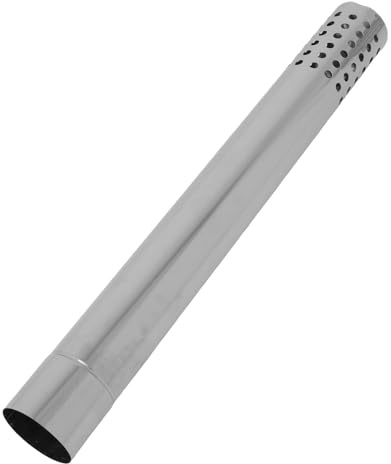 FONDOTIN Tubo per Canna Fumaria in Acciaio Inox da Prolunga per Scarico Fumi Caldaia e Scaldabagno Gas Resistente Alte Temperature e Corrosione Facile da Pulire e Installare