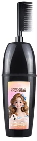 Protoence Colorant capillaire avec peigne applicateur | Applicateur de Couverture des Cheveux Blancs,Couverture des cheveux blancs,Pour réunions, mariages, fêtes, voyages,