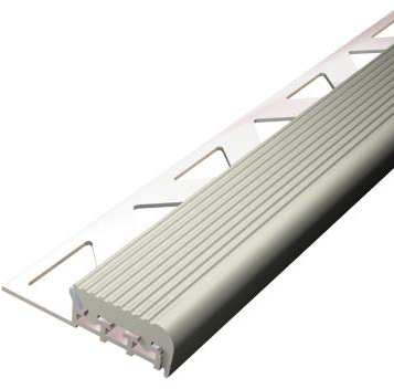 Kantenprofil (Gummi grau) Aspro, 25x9mm, Aluminium, 2,5m