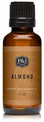 P&J Trading Fragrance Oil | Almond Oil 30ml - Candle Scents for Candle Making, Freshie Scents, Soap Making Supplies, Diffuser Oil Scents