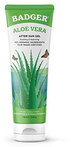 Badger Aloe Vera Gel | Organic & Vegan | Soothes And Hydrates Skin (118 ml)