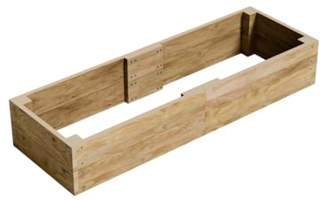 Conka Garden - Wooden Raised Bed Kit - Large Garden Planters for Vegetables, Herbs, Flowers – Start Growing Plants Earlier & Better - Durable & Resistant FSC Treated Timber 30cm H, 60cm x 180cm