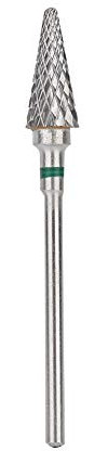 YUYTE Punte per Trapano per Unghie Fresa per Unghie in Acciaio al Tungsteno Taglierina Diamantata per Pedicure Manicure Rimozione Gel Cuticola Acrilica (Etichetta Verde)