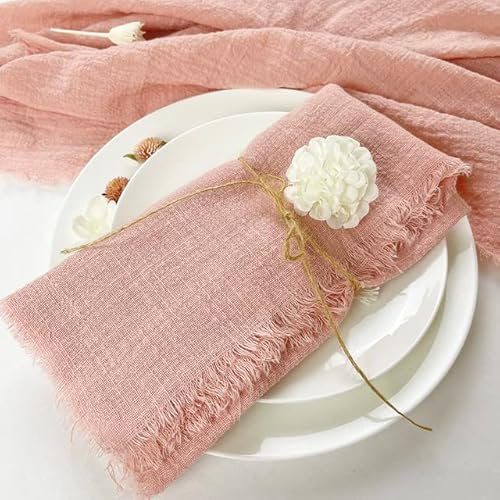 100 Stück 32 x 32 cm Salbeigrüne Gaze-Baumwollserviette, wiederverwendbar, für Hochzeit, Party, Weihnachten, Tischdekoration, Retro-Grat-Stoffservietten