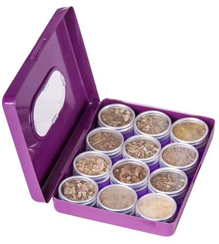 Berk Rauhnacht Räuchermischungen HS-410 – 12 Döschen mit Harzen, Kräutern & Hölzern – Perfekt für Rauhnächte & Rituale – Naturreines Räucherwerk