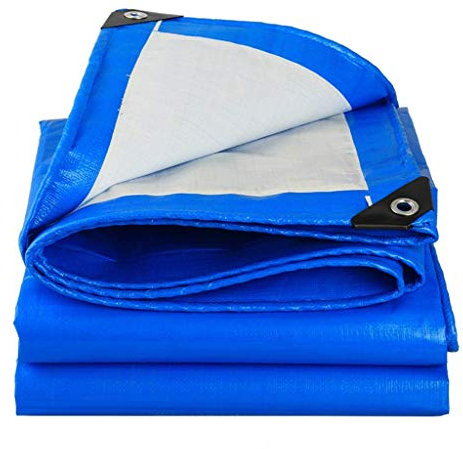 RajoNN Plane Wasserdicht Heavy Duty, Heavy Duty Canvas Tarp wasserdichte Plane Abdeckung LKW Plane Boden Zelt Anhänger Abdeckung Poly Plane Abdeckung Notfall Regen Schutz Camping Zelt Abdeckung Sonne