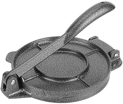 Tortilla-Presse aus Gusseisen, Tortilla-Herstellung, Tortilla-Presse aus Gusseisen, 6,5-Zoll-Tortilla-Presse, Mehl-Tortilla-Presse, Rotis-Presse, Teigpresse