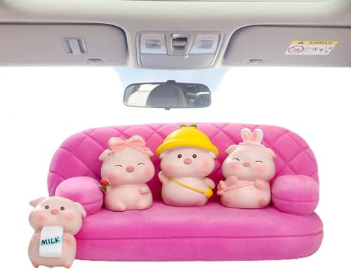 Maciun Kleine Figuren – Auto-Armaturenbrett, niedlich, Auto-Armaturenbrett-Dekoration, Cartoon-Ornament, Auto-Armaturenbrett-Dekoration für Büros