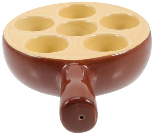 Homoyoyo Schneckenteller: Schneckenteller Aus Keramik Vorspeisengerichte Gebackene Schnecken Gebackene Jakobsmuschel Eierspeise 6. 3 * 4. 4-Zoll-Geschirr Mit Griff Und Fuß Multifunktionales