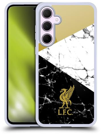 Head Case Designs Offizielle Liverpool Football Club Liver Bird Gold Marmor Gel Handyhülle Hülle [Militärischer Schutzgrad] Kompatibel mit Samsung Galaxy A35 5G