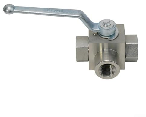 Hydraulischer Kugelhahn aus Karbonstahl, Griff aus Zinklegierung, 7250 PSI (NPT 1-2 Zoll)