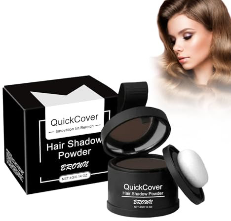 Polvere per attaccatura dei capelli, correttore per capelli per donne e uomini, in polvere per la riparazione delle radici per il riempimento dei capelli sottili (marrone)