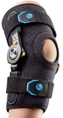 Xvalot Health - Rodillera Rehabilitación, Ortopédica, Bisagras de Ajuste Regulable,Exoesqueleto para Flexión-Ext, Lesiones, Post-Cirugia de la Rodilla Meniscos, Ligamentos,soporte funcional. (Large)