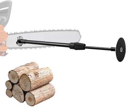 Utensile da taglio per legna da ardere | Asta magnetica regolabile per misurare la legna da ardere con albero telescopico,Il calibro per legna da ardere si collega alla barra della motosega per misura