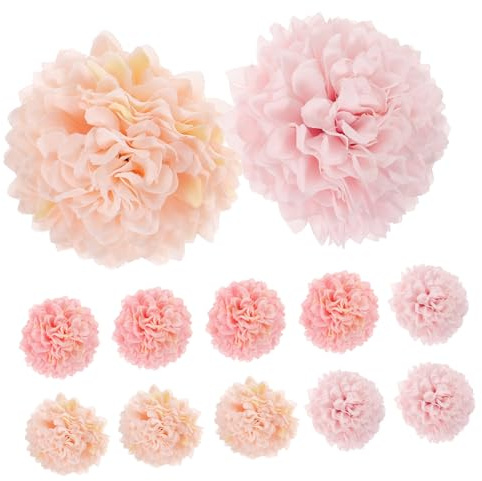 IMIKEYA Hortensias Simuladas De Seda 12 Cabezas Decoración De Hogar para Bodas Fácil De Armar