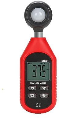 HPHPH Luxmetro Portatile, Light Meter 200.000 Lux Luxmetro Digitale Luminanza Lux FC Test Max Min Illuminometri Fotometro,Piante Acquario Luce Tester