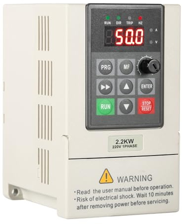 Jadeshay Transformateur 220v 380v Variateur de Fréquence 220v Entrée Monophasée vers 380v Sortie Triphasée Onduleur VFD pour 2,2 KW Moteur de Broche CNC Contrôle de Vitesse