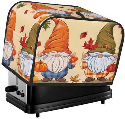 Mexpekil Cute Genomes - Copertura per tostapane autunnale a 2 fette, impermeabile, per piccoli elettrodomestici da cucina, antipolvere, protezione per forno e tostapane, regalo da donna