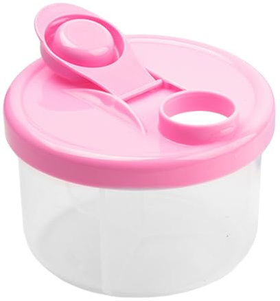 Rechory Portable Formula Dispenser | Outdoor Milk Powder Box | 3-Compartment Baby Feeding Organizer 300ml for Breastfeeding Nursery Kindergarten Camping Outdoor Hospital Travel