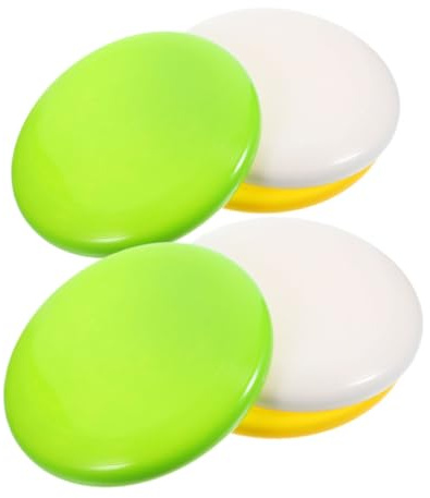 PENIKOKO 6 Stück Teiliges Discgolf Starter mit Kleinen Tragbaren Golfscheiben in Weiß Gelb und Grün Fein Verarbeitet und Einfach zu Werfen für Einsteiger und Outdoor Fans