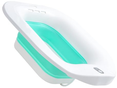 MOLUCKFU Elektrisches Sitzbad Verhindert Überschwemmungen für Toilette aus Pp und Tpr mit Ergonomischem Design Sitzbadewanne für Frauen und Ältere Menschen für Bequeme Wochenbettpflege