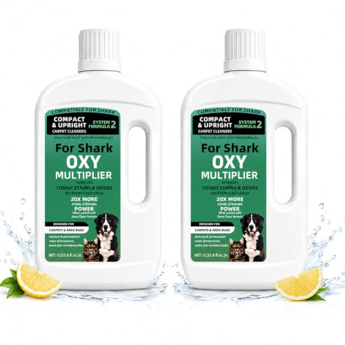 2 Pack Carpet Cleaner Solution for Shark StainStriker & CarpetXpert Series | FOR PX200UK, PX200UKT, PX250UKT, EX150UK, EX200UK, EX220UK, EX300UK Cleaner, Deep Cleaning Formula, Fresh Lime Scent