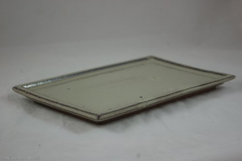 PLANETA HUERTO | Plato Cerámico para Bonsáis Rectangular Azul – Diseño Elegante y Funcional para el Cuidado del Bonsái