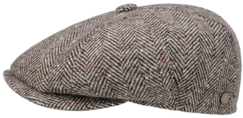 LIERYS Hatteras Schirmmütze Fischgrat Made in Italy Herren Sommer Winter