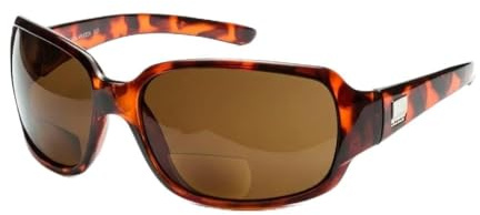 Urbanium Eyewear stylische Sonnenbrille mit Sehstärke Modell Monaco mit polarisierten Gläsern in havanna-braun in verschiedenen Stärken