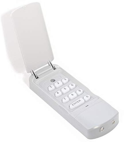 Belko Keypad/telecomando senza fili con campo numerico per cancelli oscillanti e rotanti per porte del garage, 4 canali, 433 Mhz, pulsante di codice trasmettitore manuale