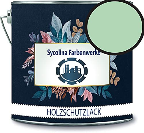 Sycolina - Vernice protettiva per legno, resistente alle intemperie, protezione a lungo termine dalle intemperie, colore di protezione per legno RAL 6019, colore: verde bianco
