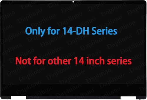 L51119-001 14 Screen Replacement for HP Pavilion x360 14-DH Series 14-dh2051wm 14m-dh1001dx 14m-dh0001dx 14m-dh0003dx LCD Display Touch Screen Digitizer Assembly Bezel with Board FHD