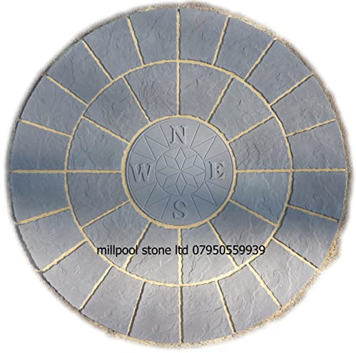 1.8M Grey Compass Circle