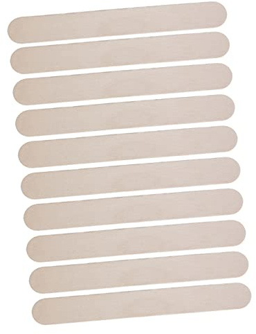 Hair Removal Wooden Wax Applicator Sticks 10 Pack Sturdy Wood