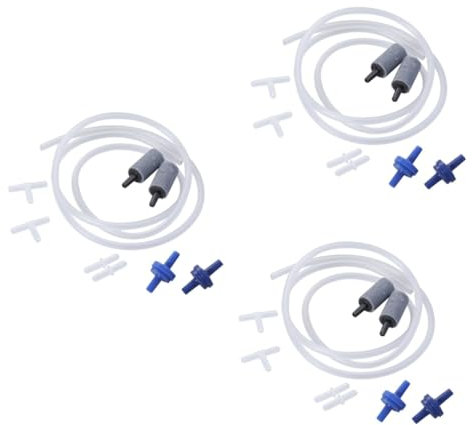 Yardwe 3pièces Tuyau Air pour Aquarium avec Accessoires De Joints Joints Droits pour Aquariums Eau Douce Ou Salée